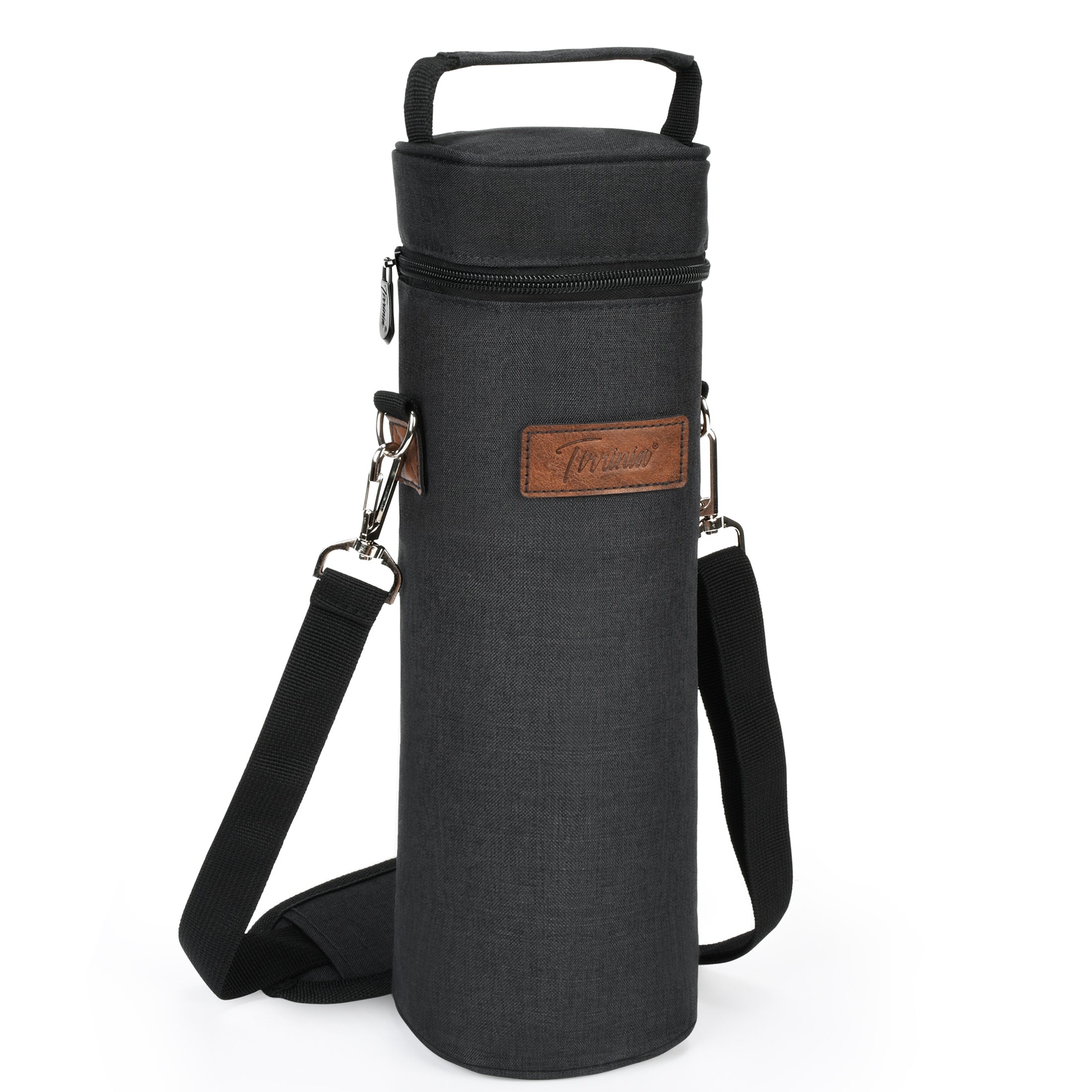 Black Single Bottle Wine Carrier