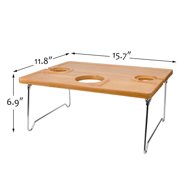 Tirrinia Folding Wooden Picnic Table for Outdoor