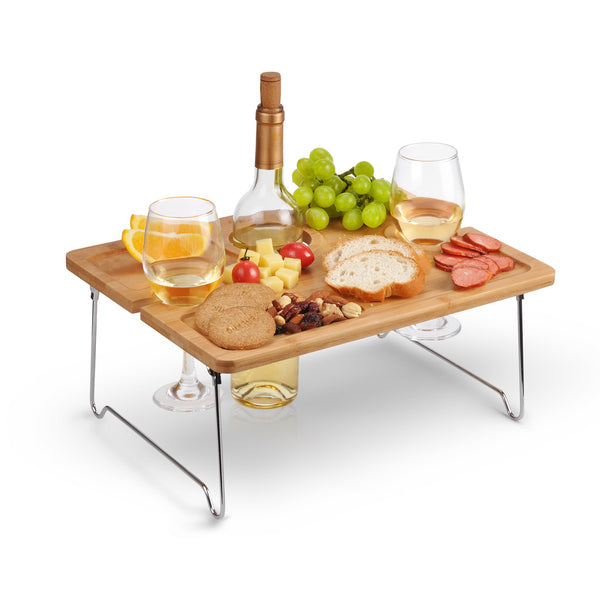 Tirrinia Folding Wooden Picnic Table for Outdoor