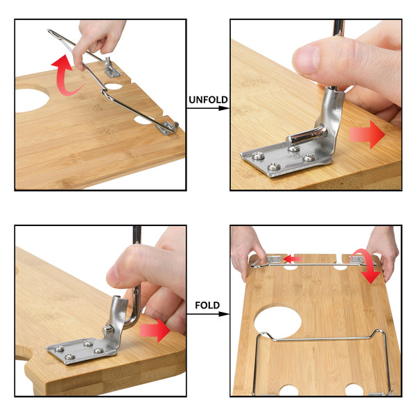 Foldable Bamboo Wine Table