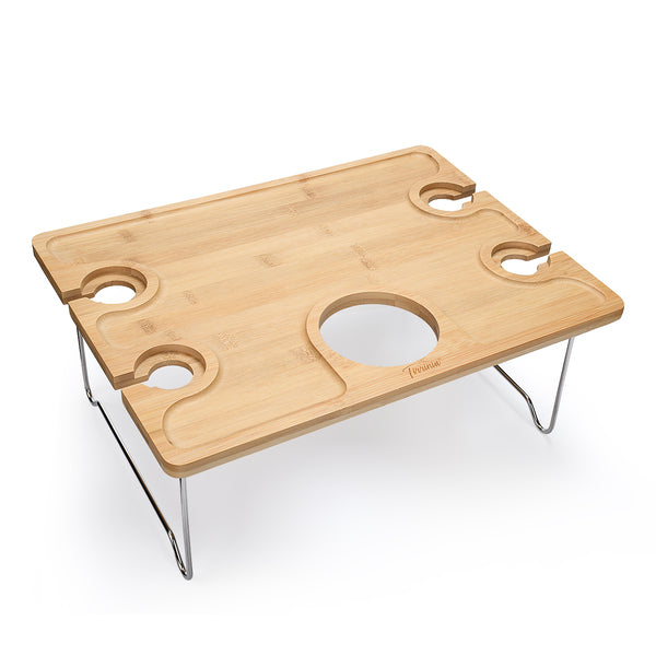 Foldable Bamboo Wine Table