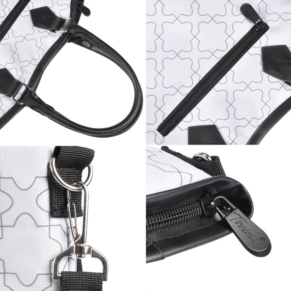 White 2 Bottle Wine Gift Tote