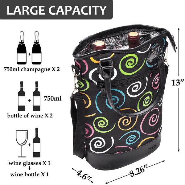 Spiral 2 Bottle Wine Gift Tote