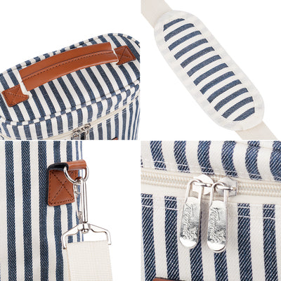 Stripe 2 Bottle Wine Carrier