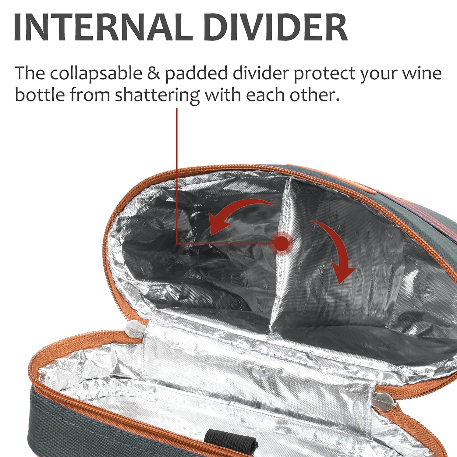 Grey 2 Bottle Wine Gift Tote