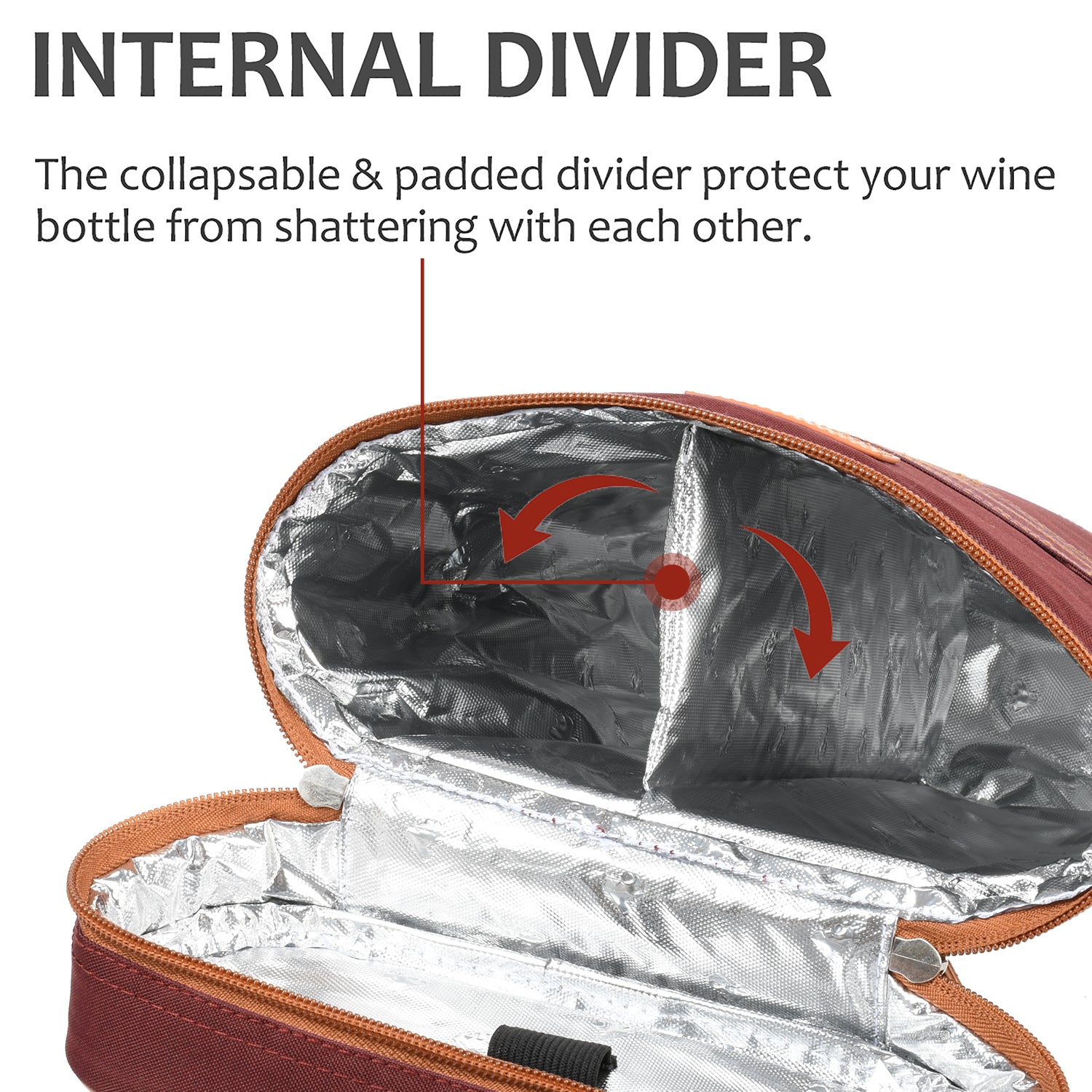 Red 2 Bottle Wine Gift Tote