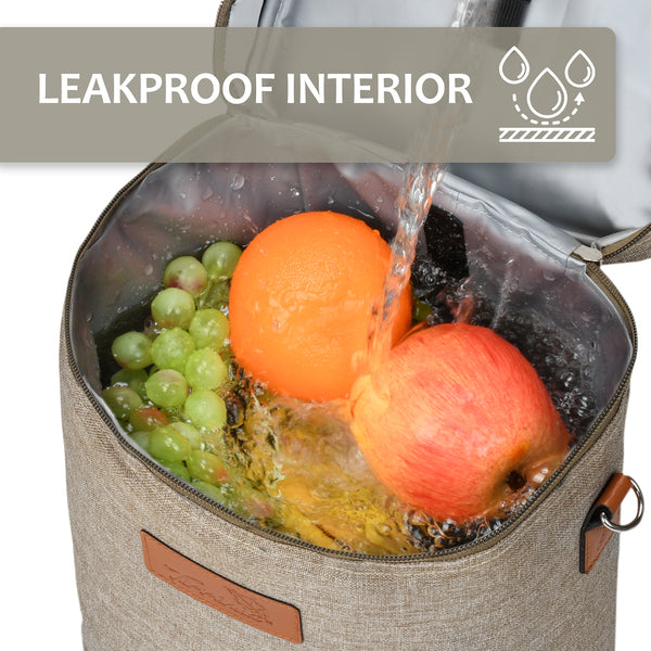 Grey 4 Bottle Wine Cooler Tote