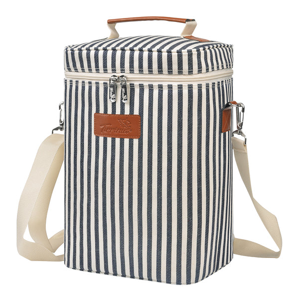 Stripe 4 Bottle Wine Cooler Tote