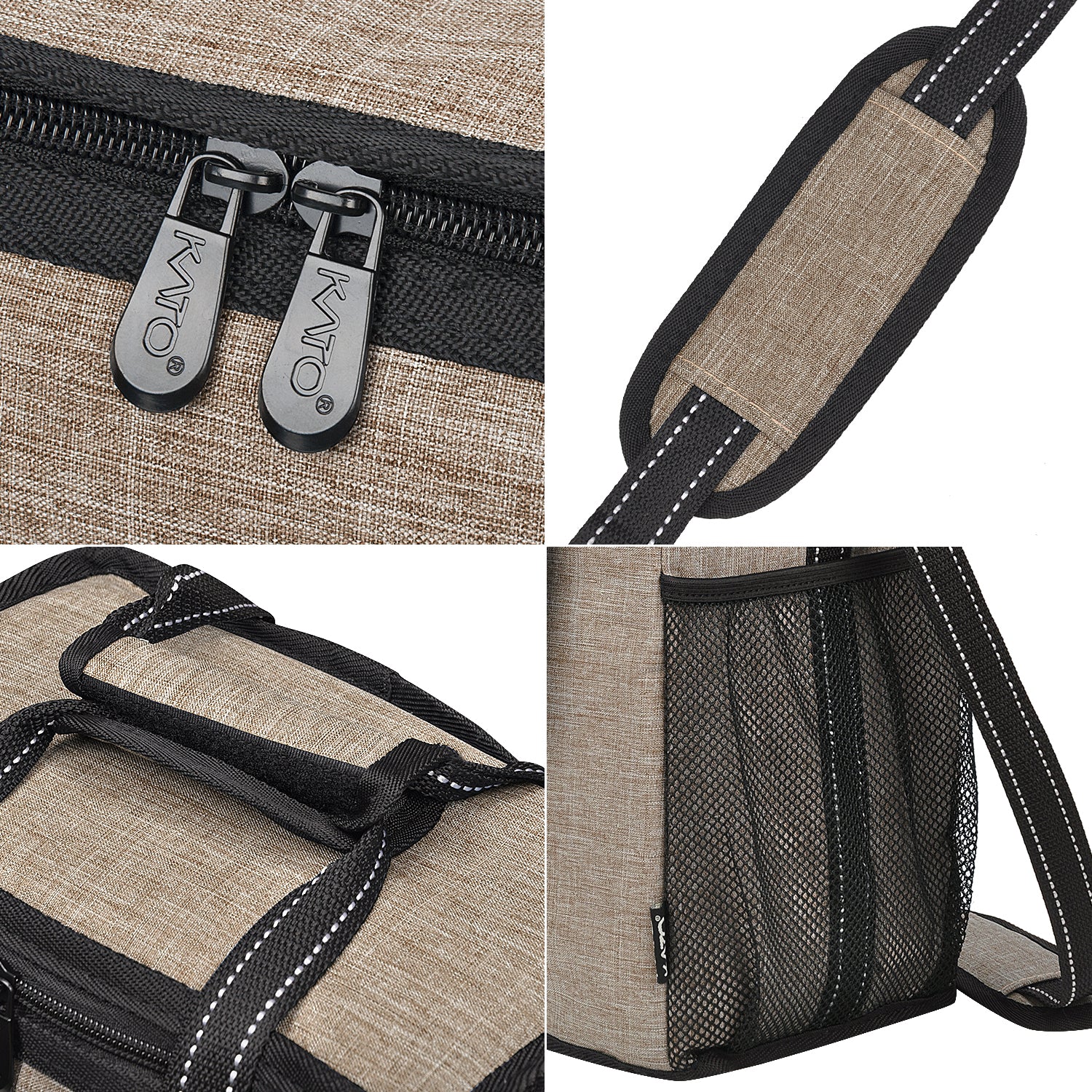 Beige 6 Bottle Wine Cooler Bag