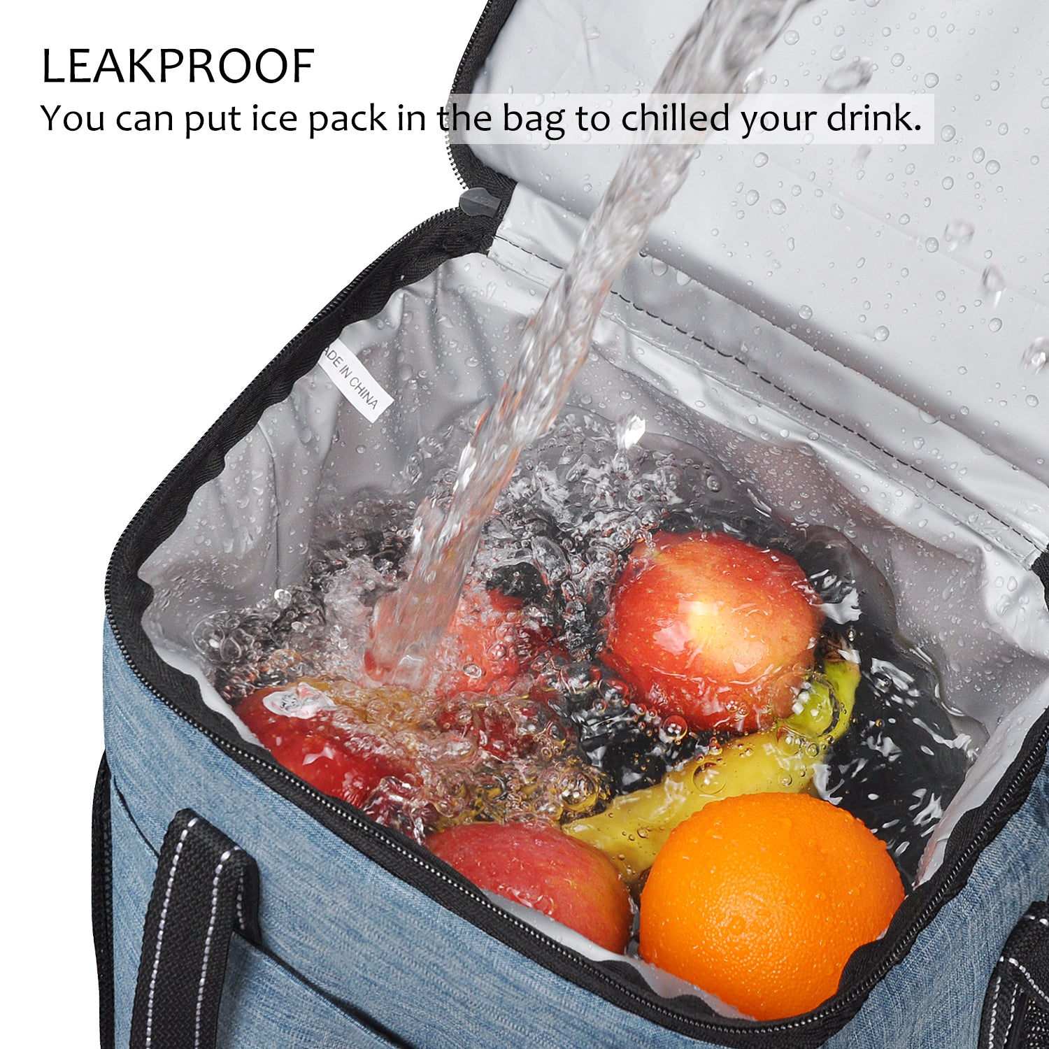 Blue 6 Bottle Wine Cooler Bag
