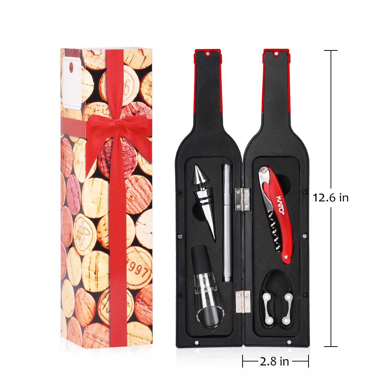 Wine Bottle Opener Set 5 Pcs with Paint Marker Gift Box