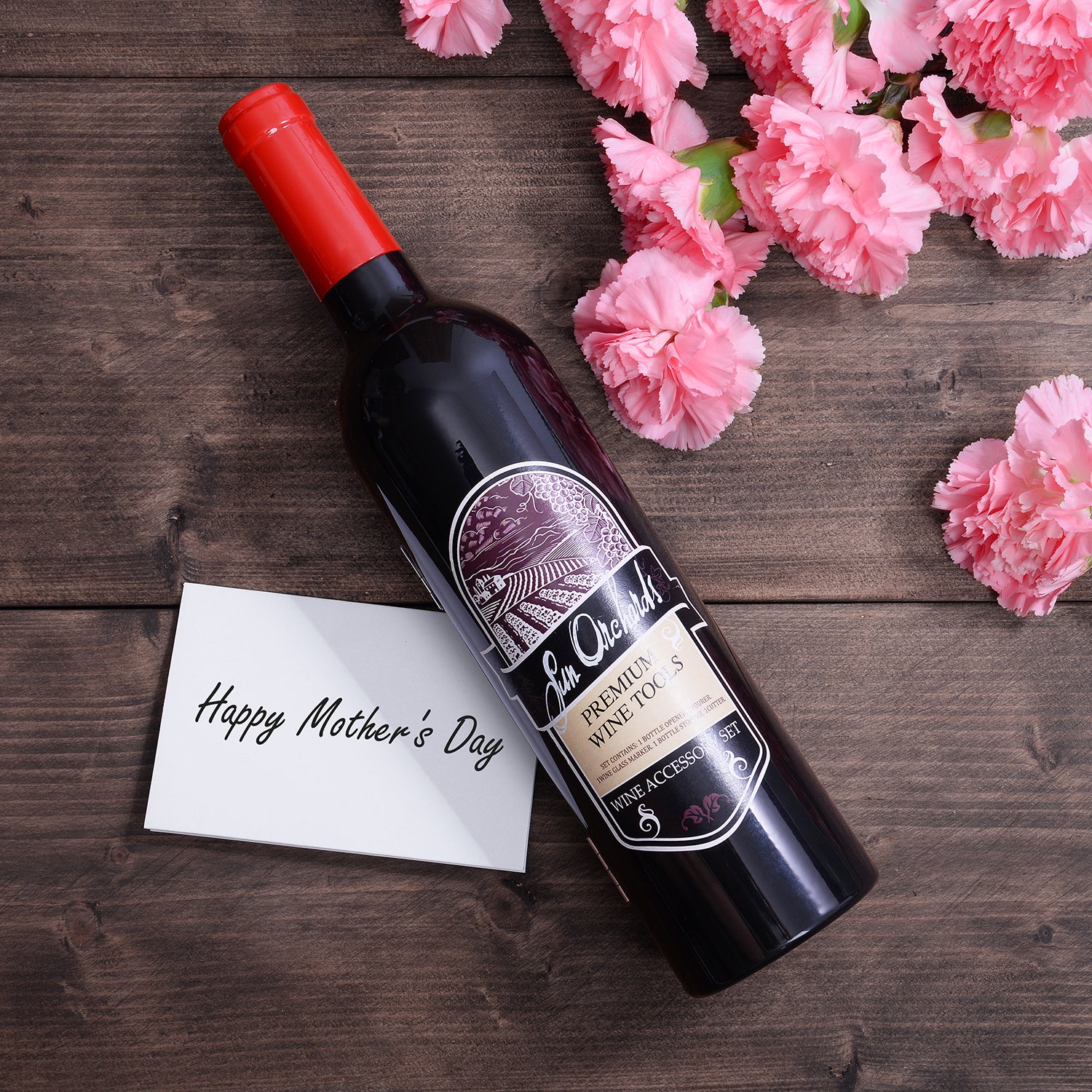 Wine Bottle Opener Set 5 Pcs with Paint Marker Gift Box