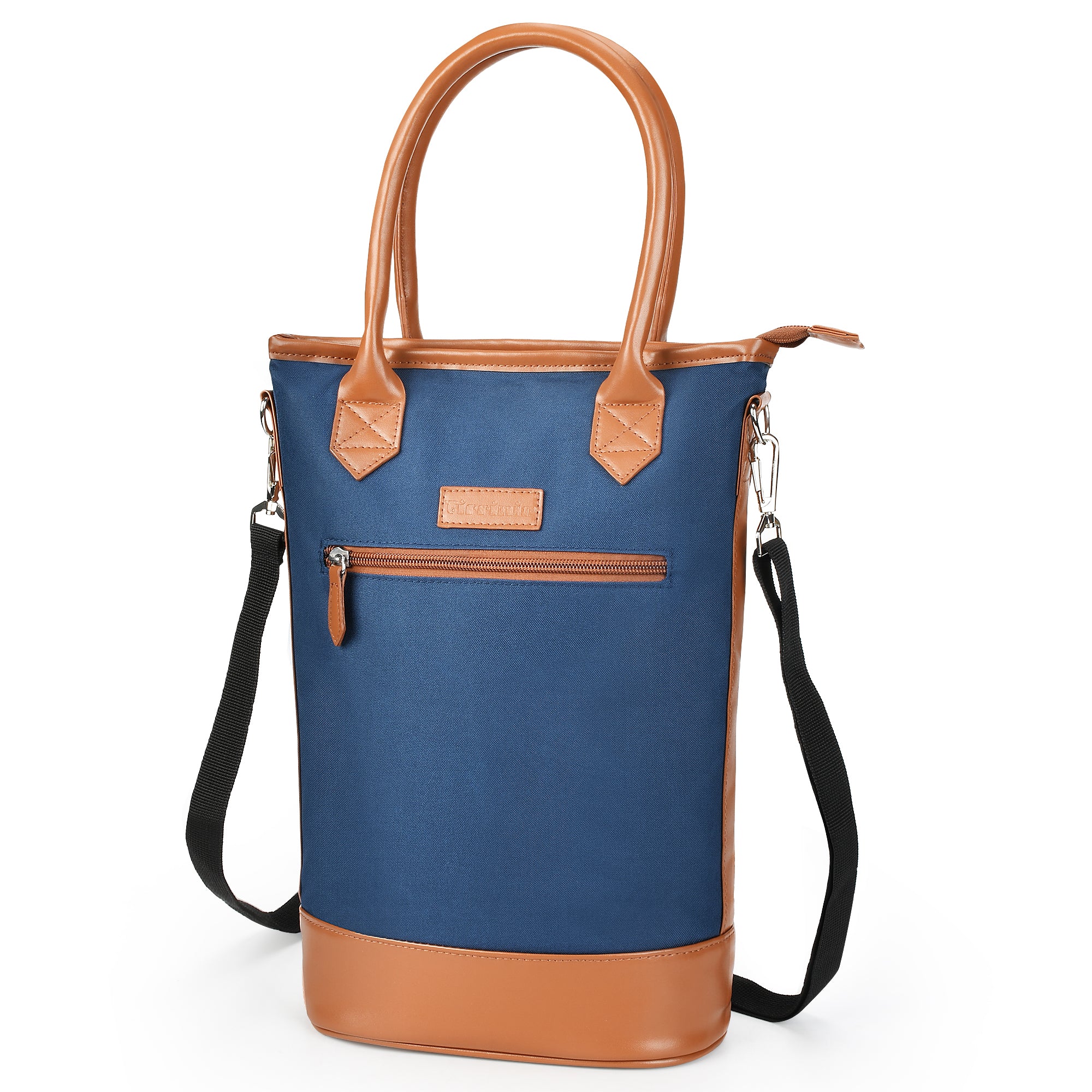 Blue 2 Bottle Wine Gift Bag