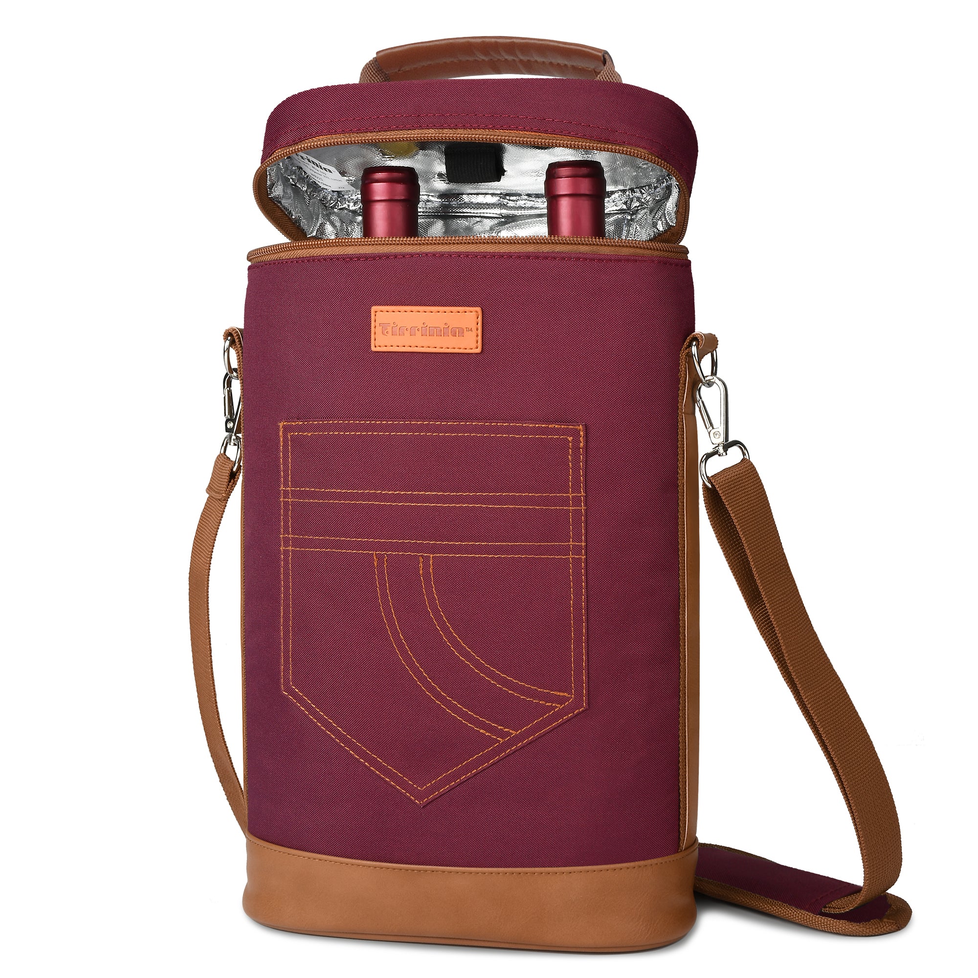 Red 2 Bottle Wine Gift Tote