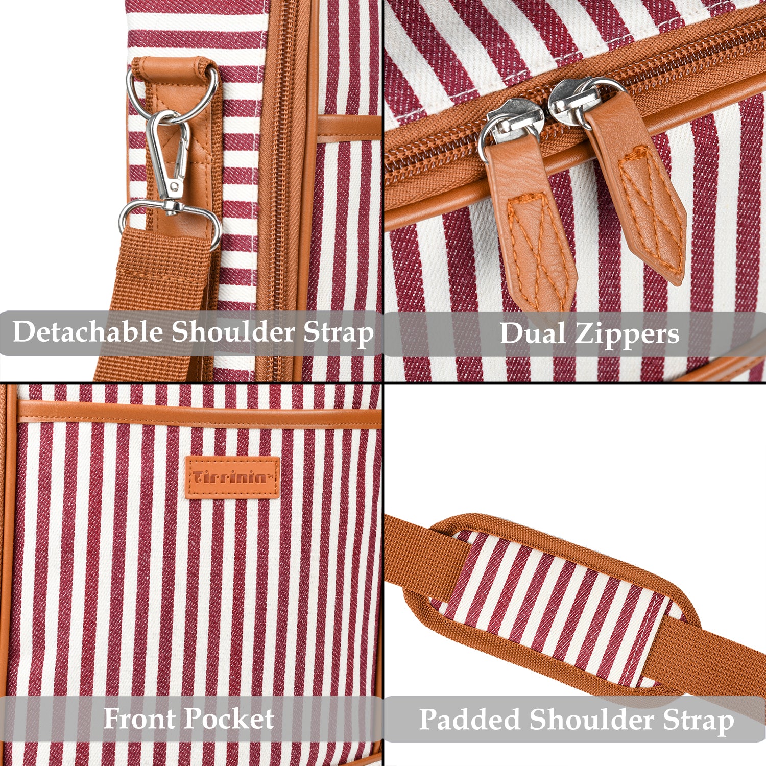 Red Stripe 2 Bottle Wine Cooler Carrier