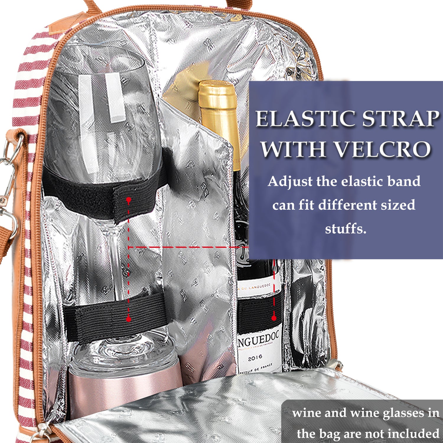 Red Stripe 2 Bottle Wine Cooler Carrier