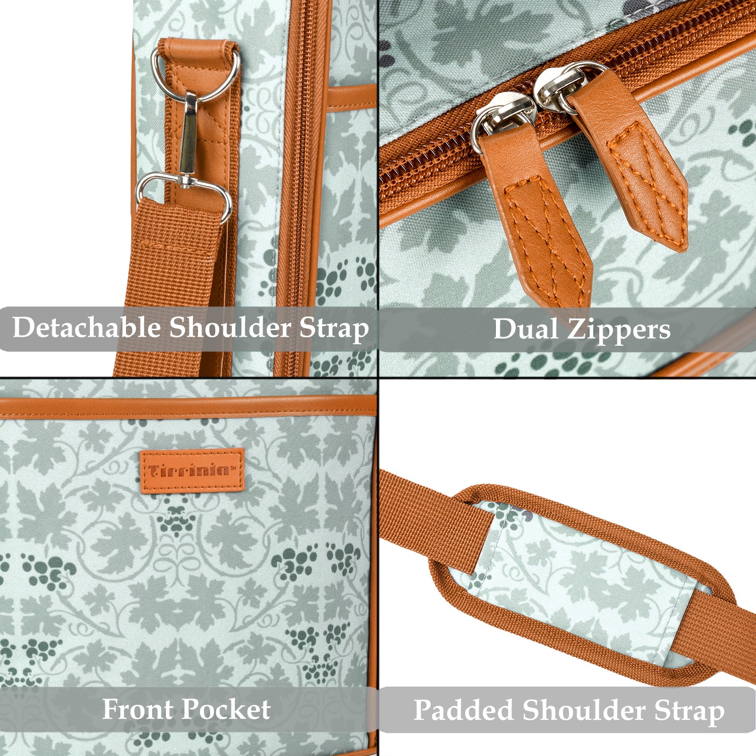 White Flower 2 Bottle Wine Cooler Carrier