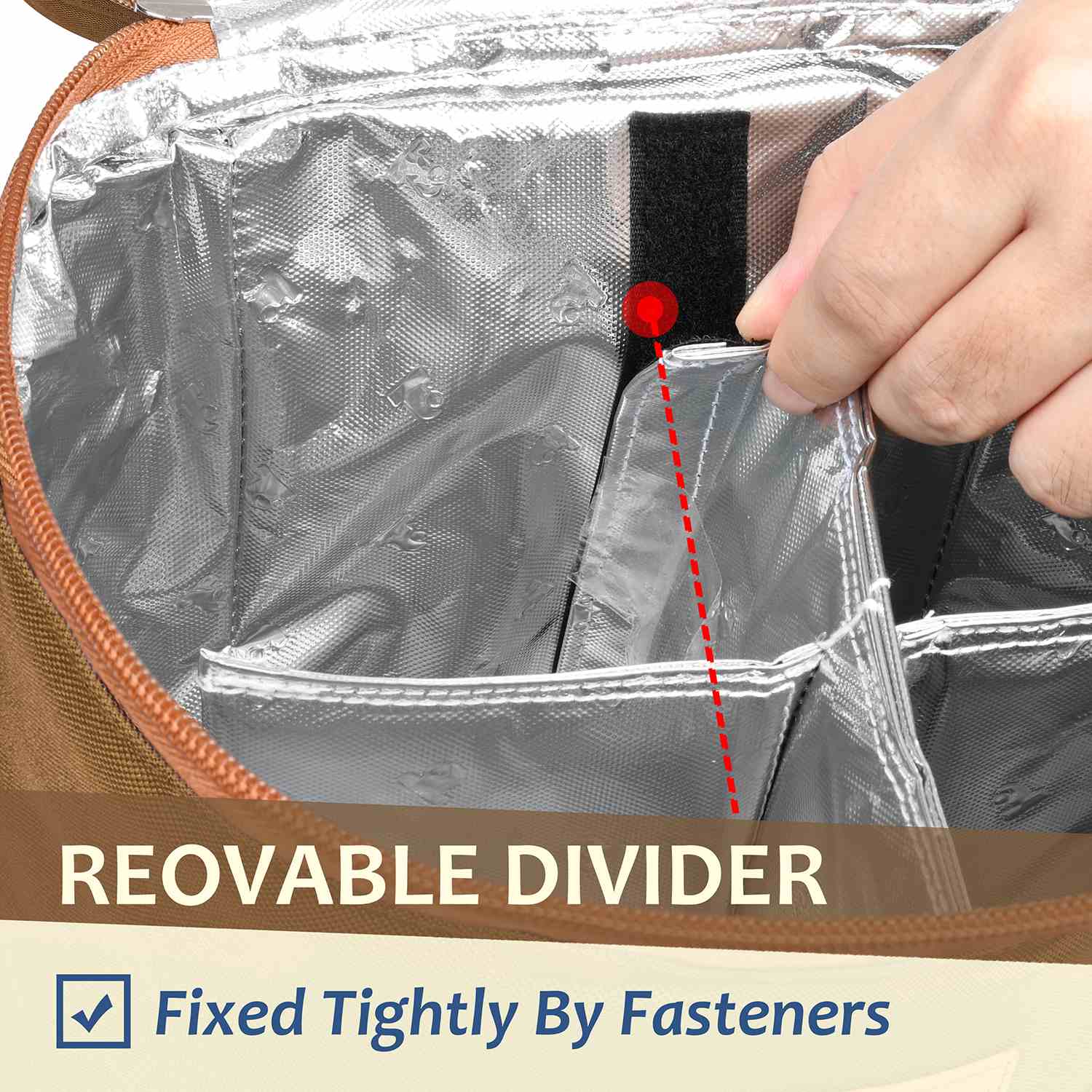 Khaki 4 Bottle Wine Bag