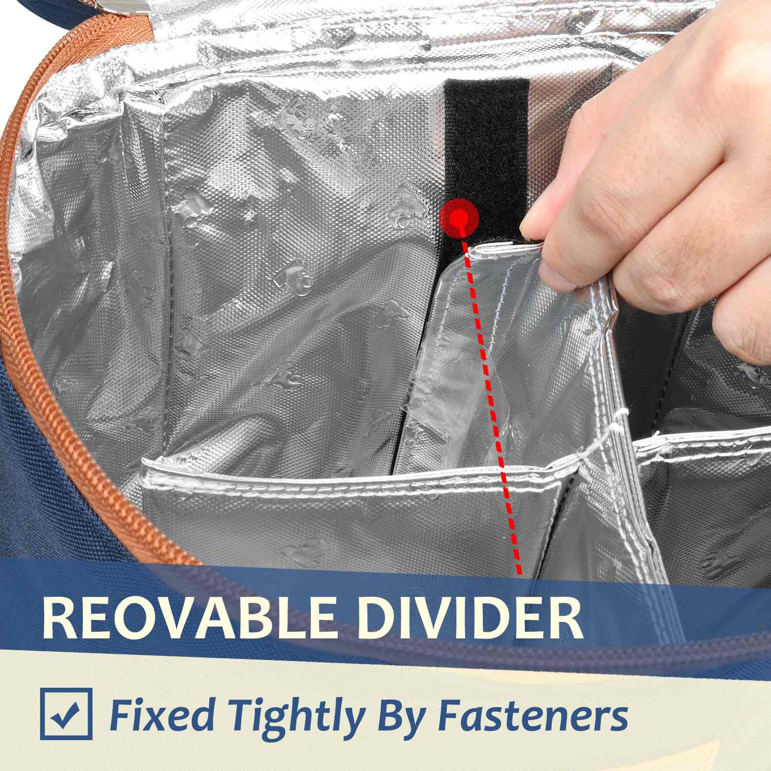 Dark Blue 4 Bottle Wine Bag