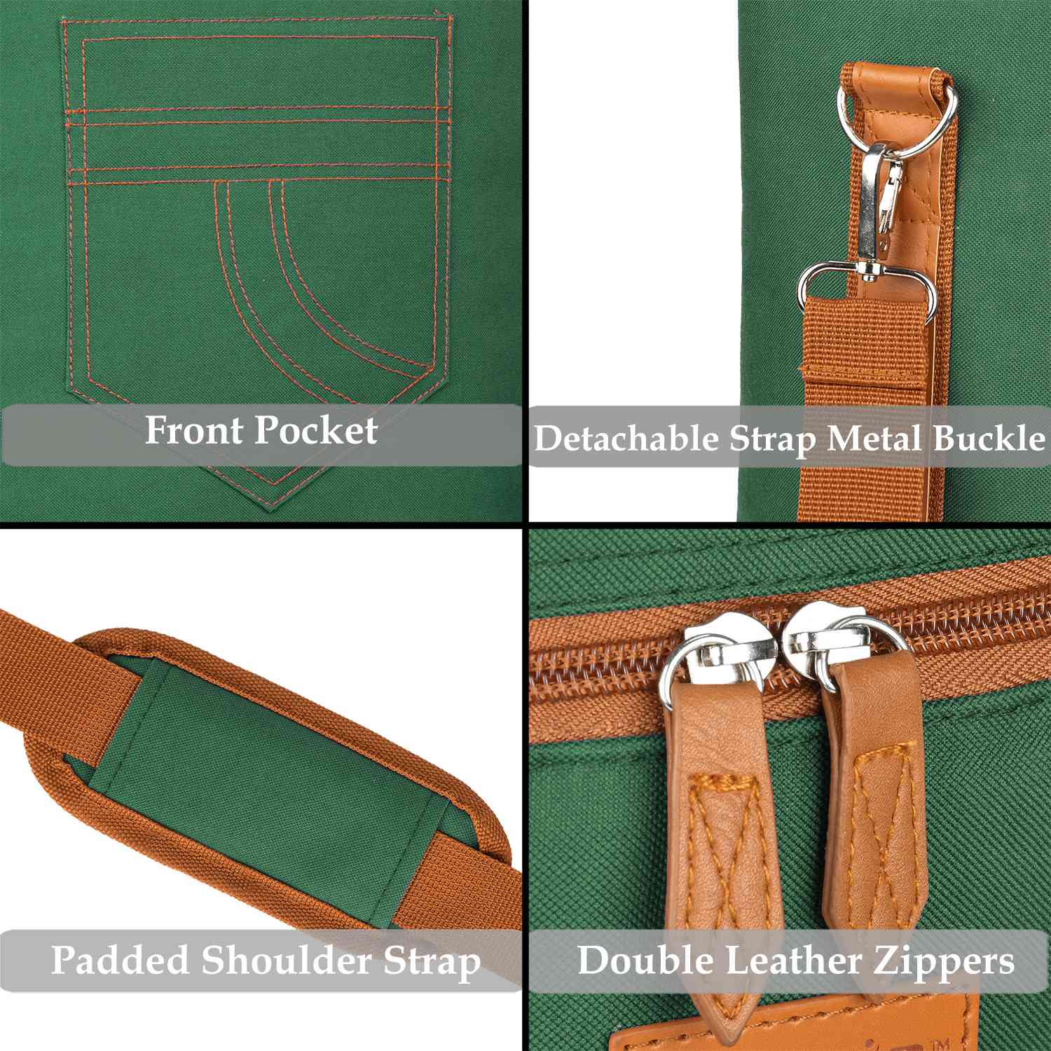 Green 4 Bottle Wine Bag