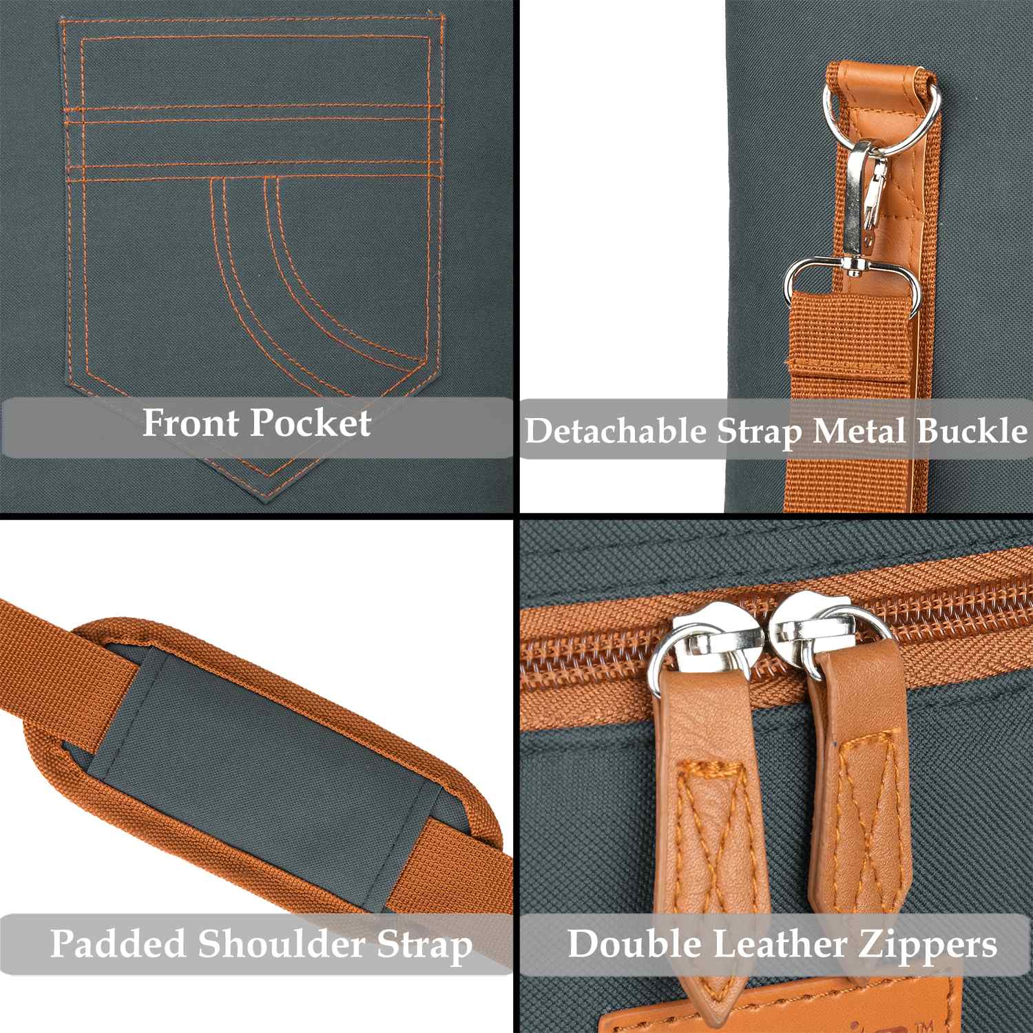 Grey 4 Bottle Wine Bag