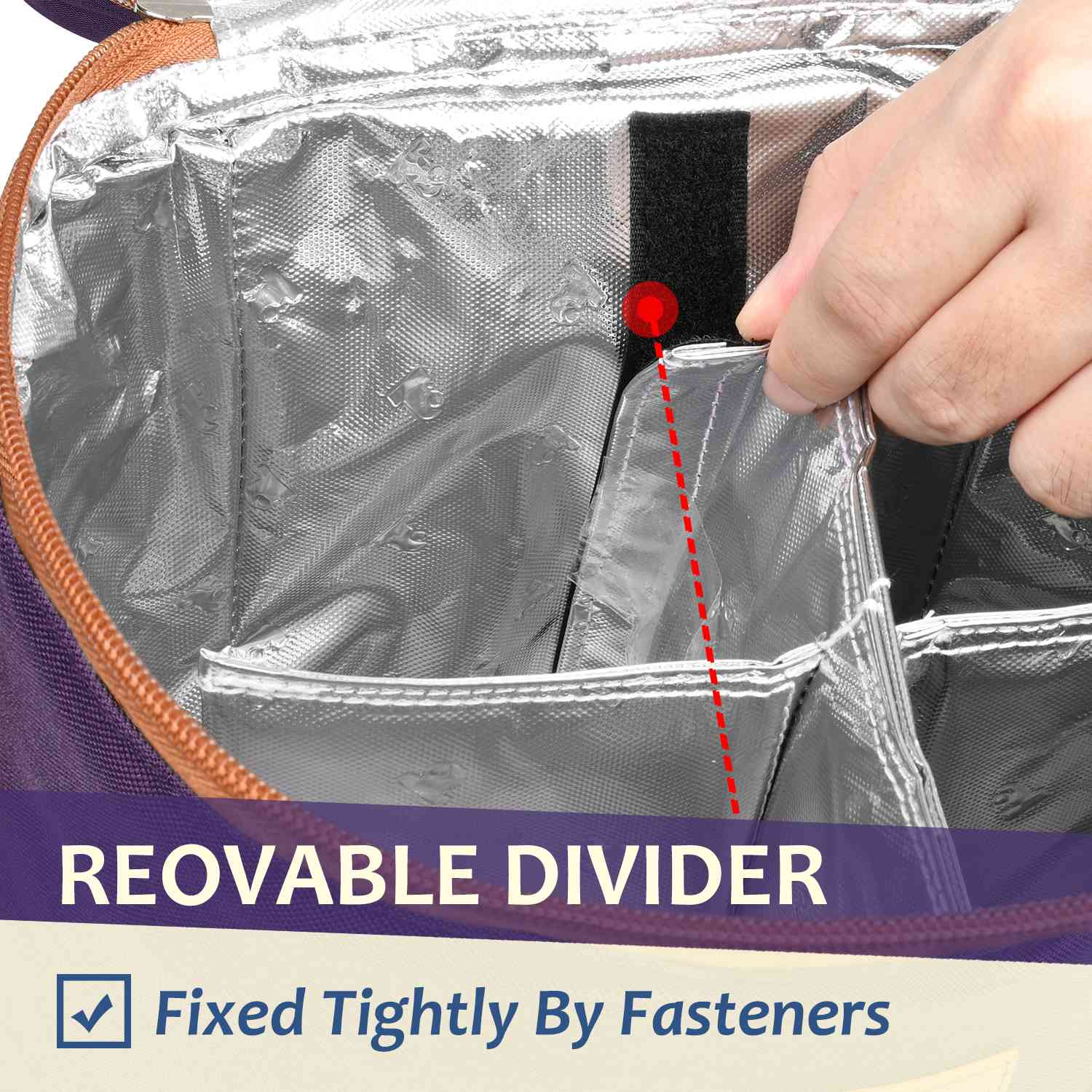 Purple 4 Bottle Wine Bag