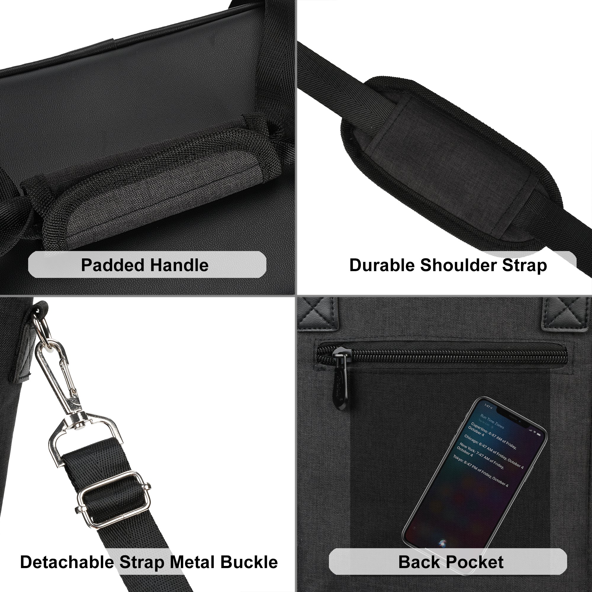 Black 6 Bottle Wine Cooler Carrier