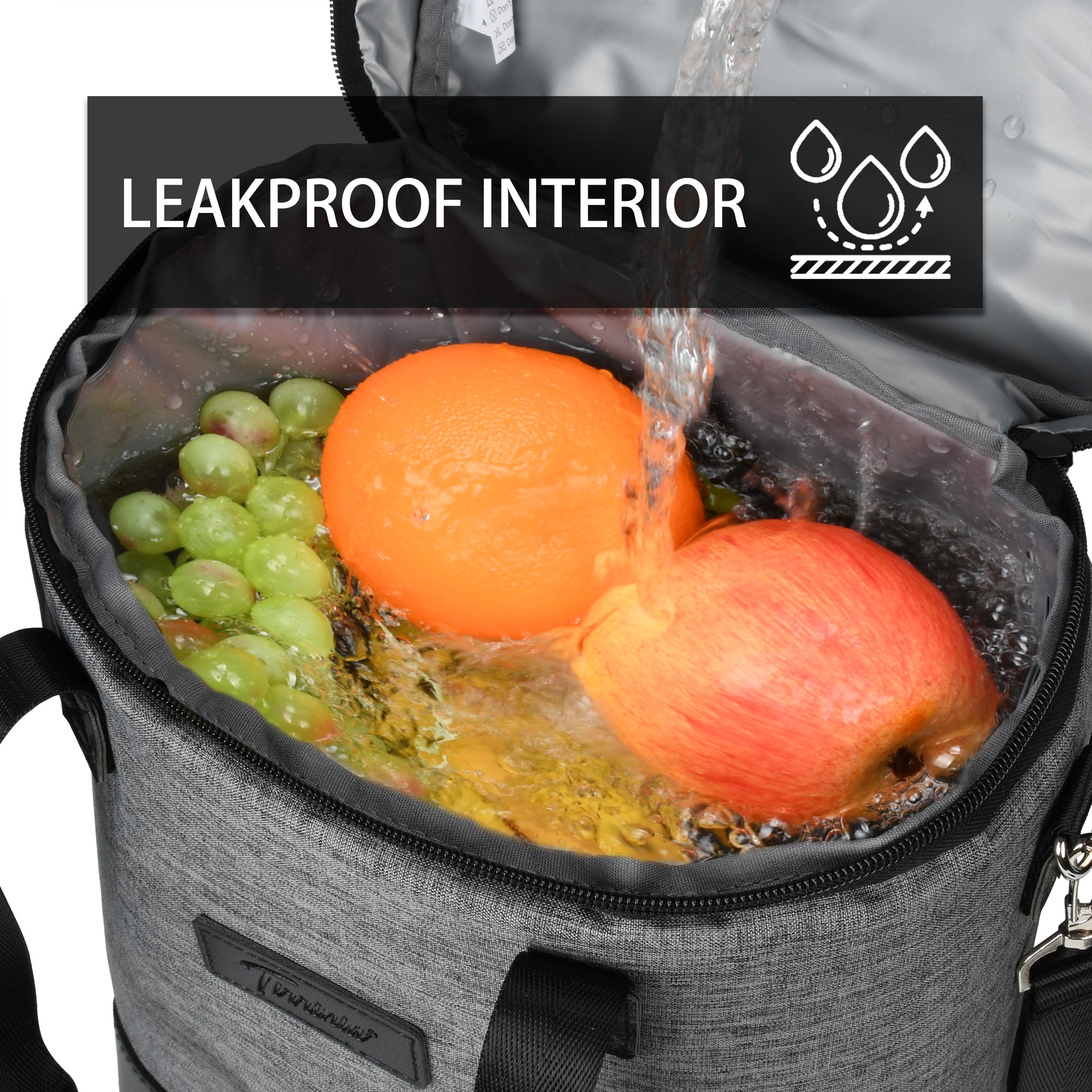 Grey 6 Bottle Wine Cooler Carrier