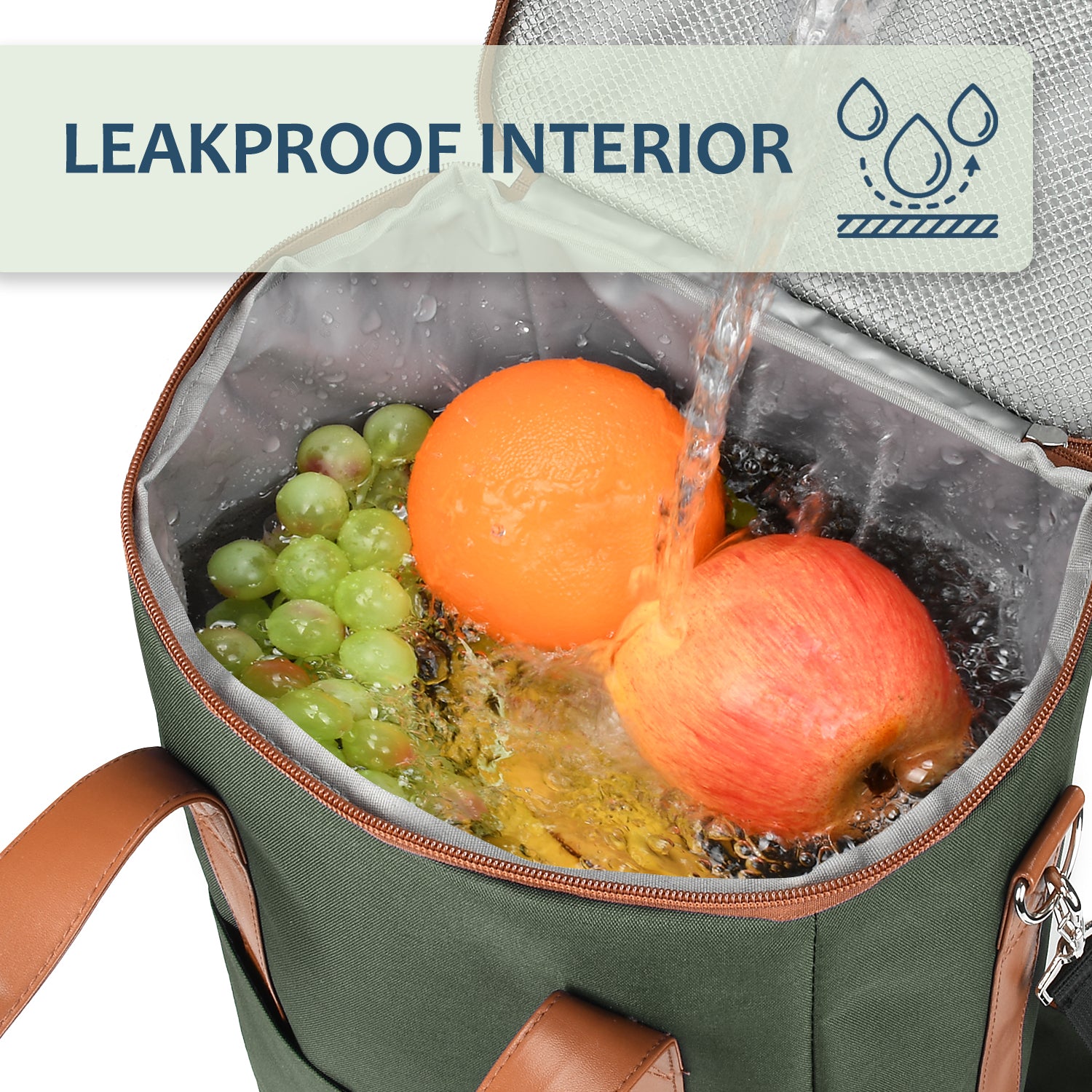 Olive 6 Bottle Wine Bag