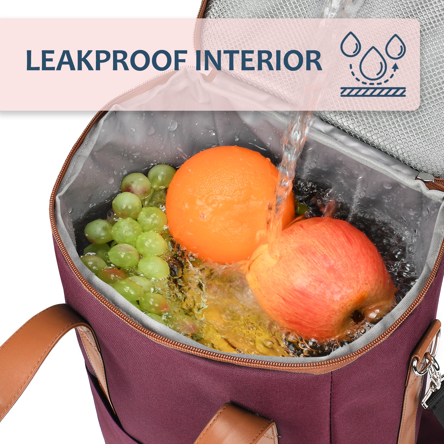 Red 6 Bottle Wine Bag