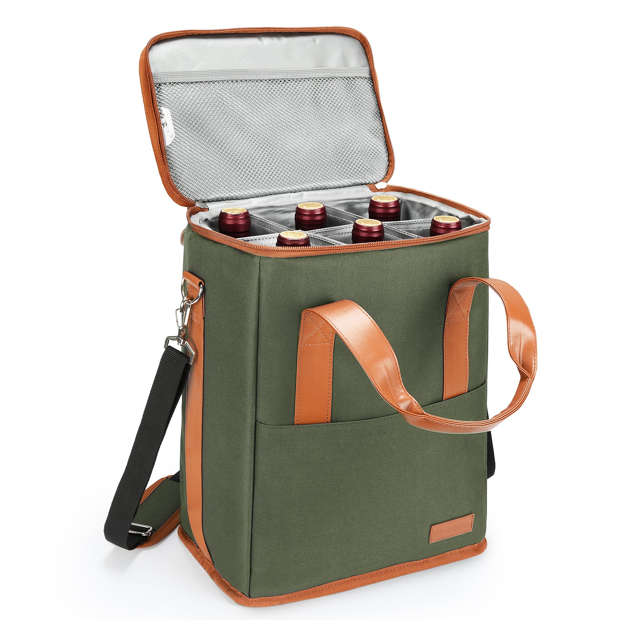 Olive 6 Bottle Wine Bag