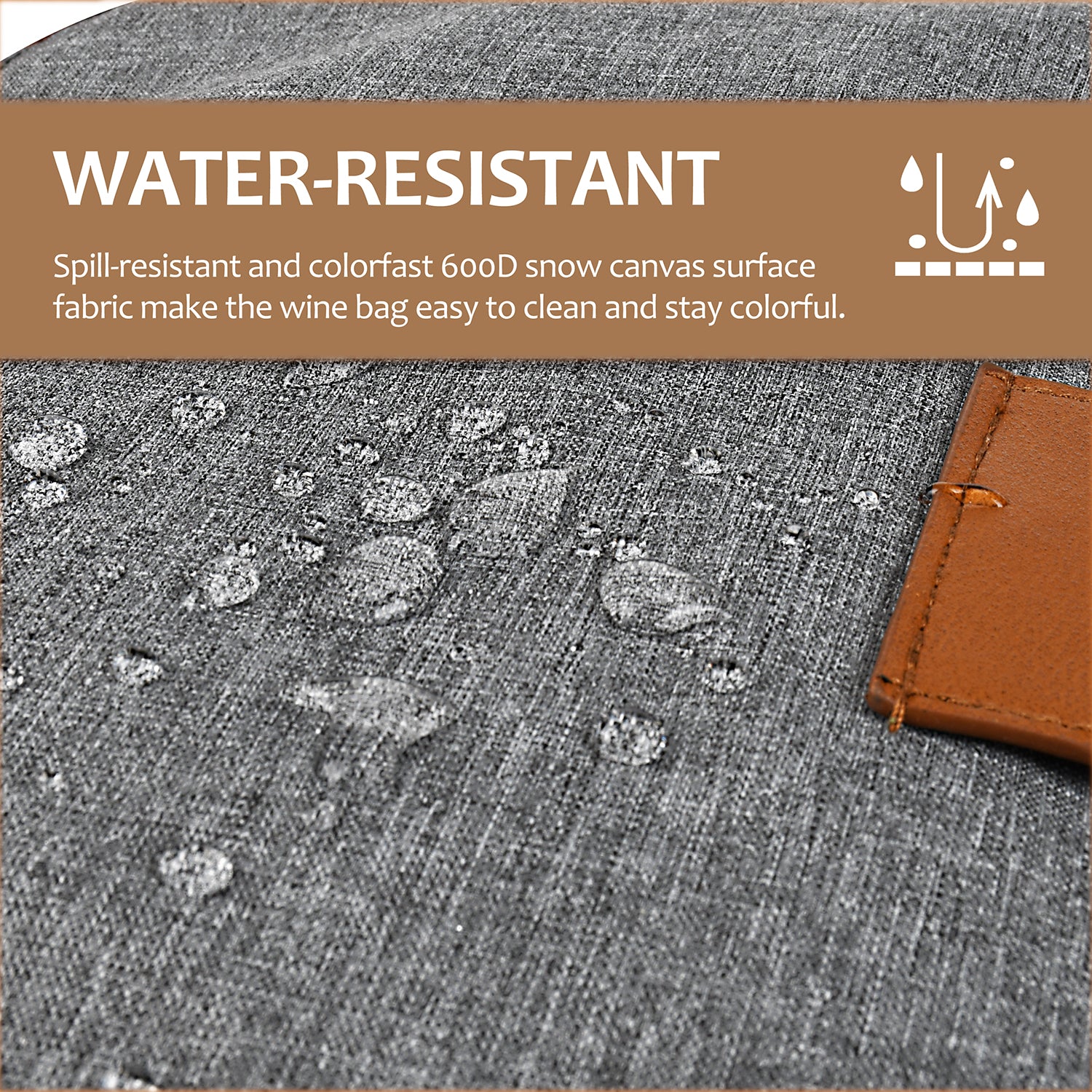 Grey Tote Bag with Hidden Dispenser