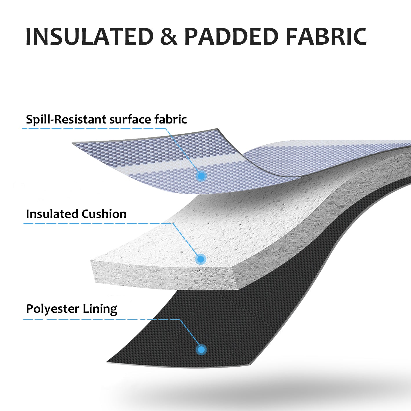 Blue & White Stripe Wine Tote Bag with Hidden Dispenser