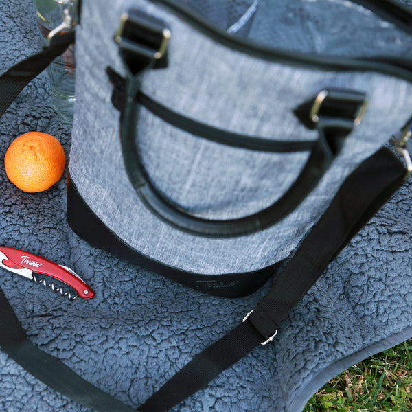 Grey 2 Bottle Wine Gift Tote