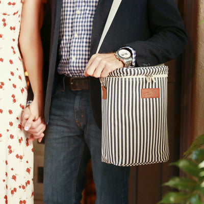 Stripe 4 Bottle Wine Cooler Tote