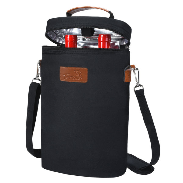 Black 2 Bottle Wine Carrier
