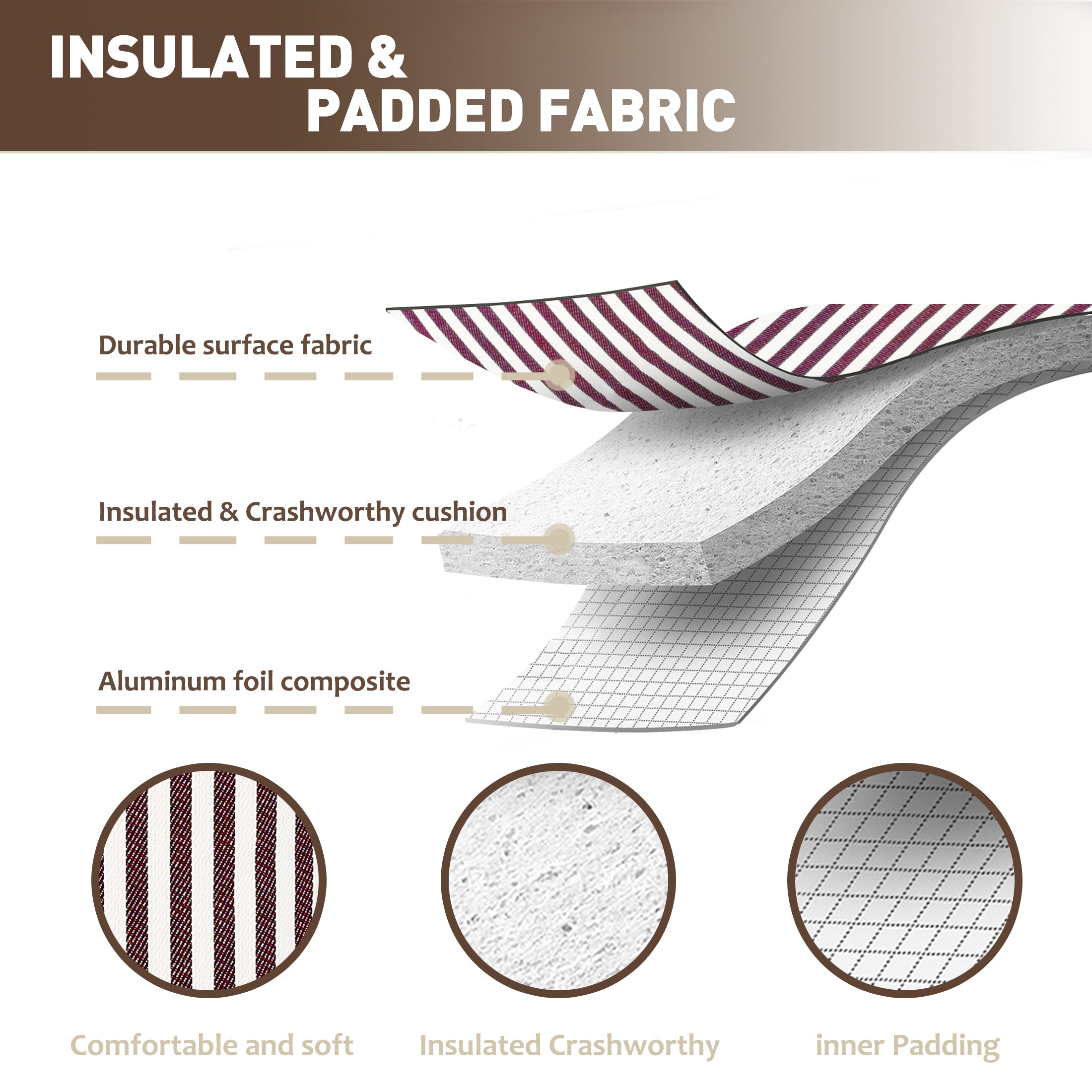 Wine Stripe Single Bottle Wine Carrier