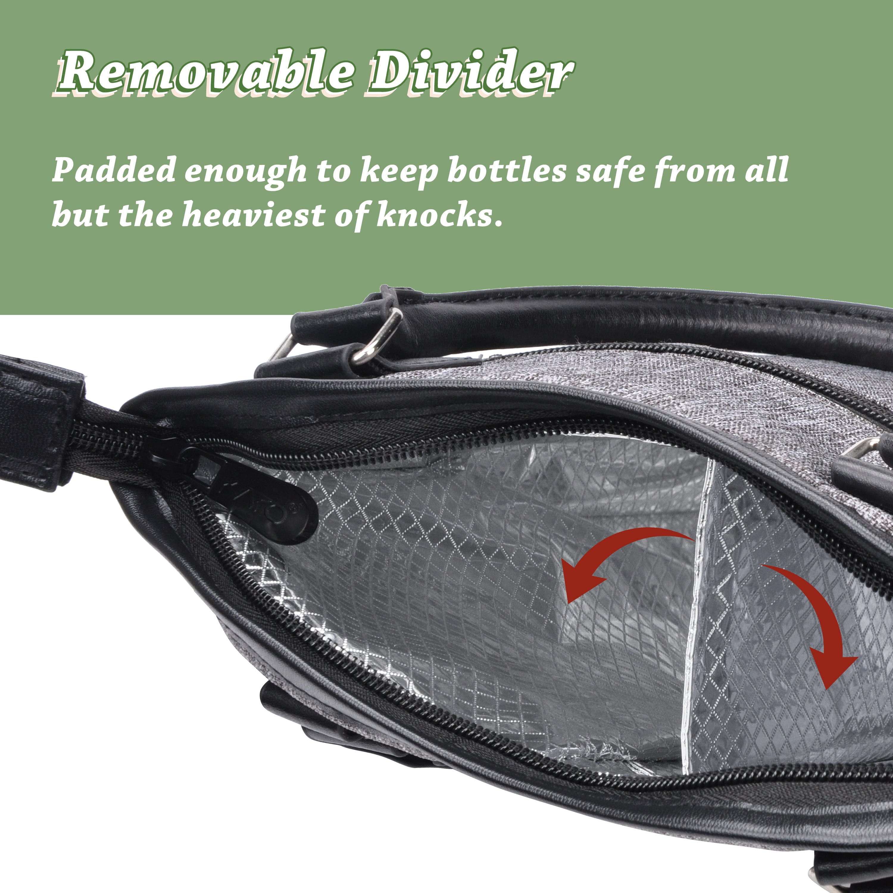 Grey 2 Bottle Wine Gift Tote