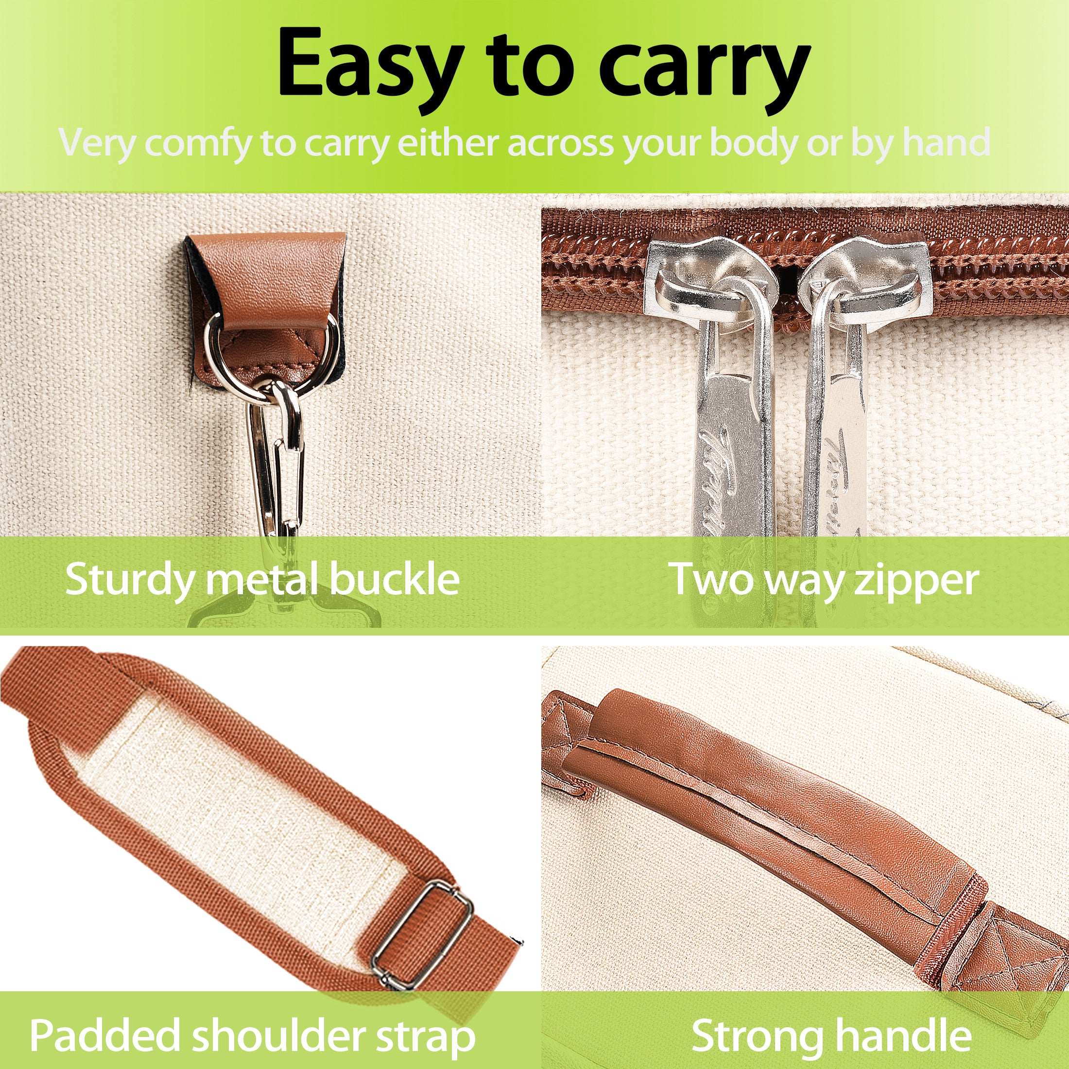 Beige 4 Bottle Wine Cooler Tote