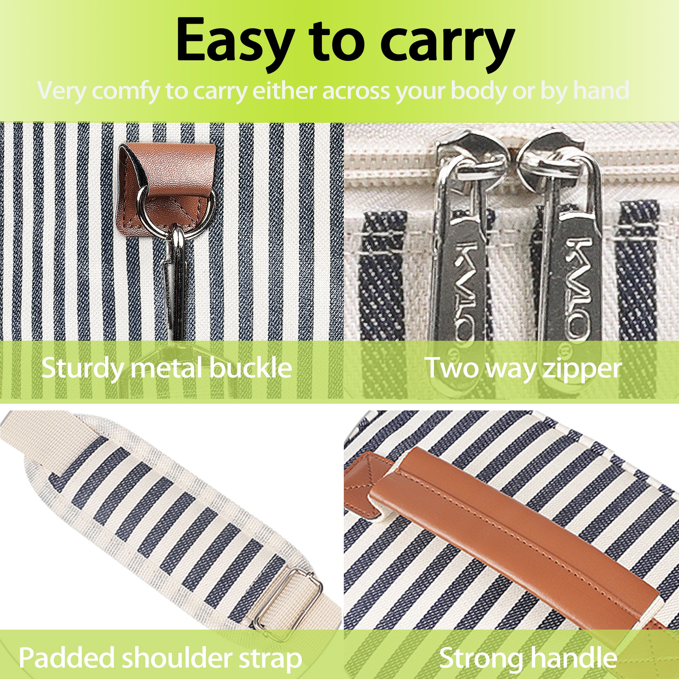 Stripe 4 Bottle Wine Cooler Tote