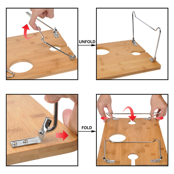 Tirrinia Folding Wooden Picnic Table for Outdoor