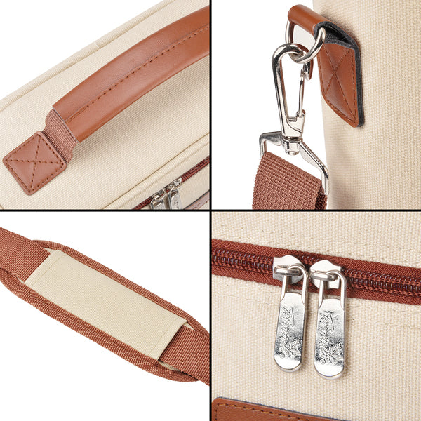 Beige 2 Bottle Wine Carrier
