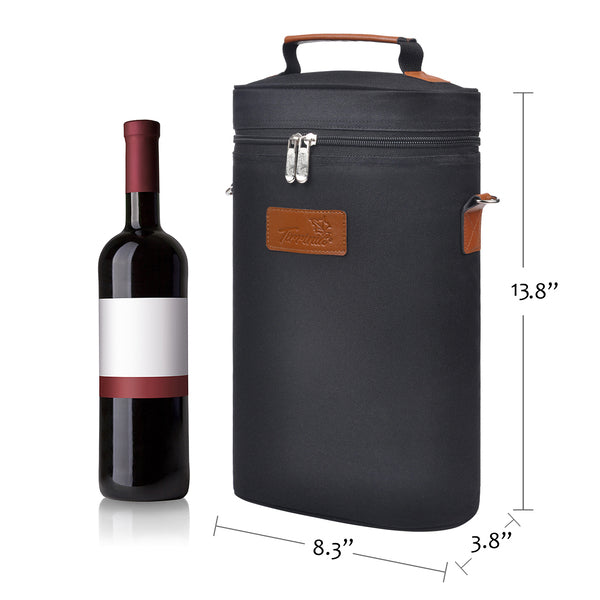 Black 2 Bottle Wine Carrier