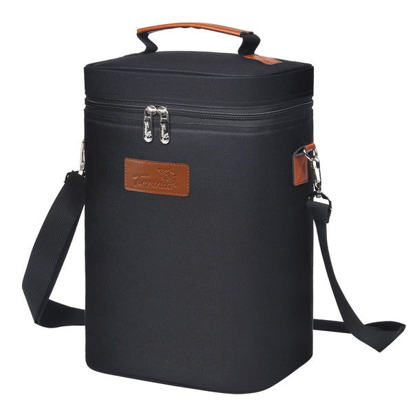 Black 4 Bottle Wine Cooler Tote