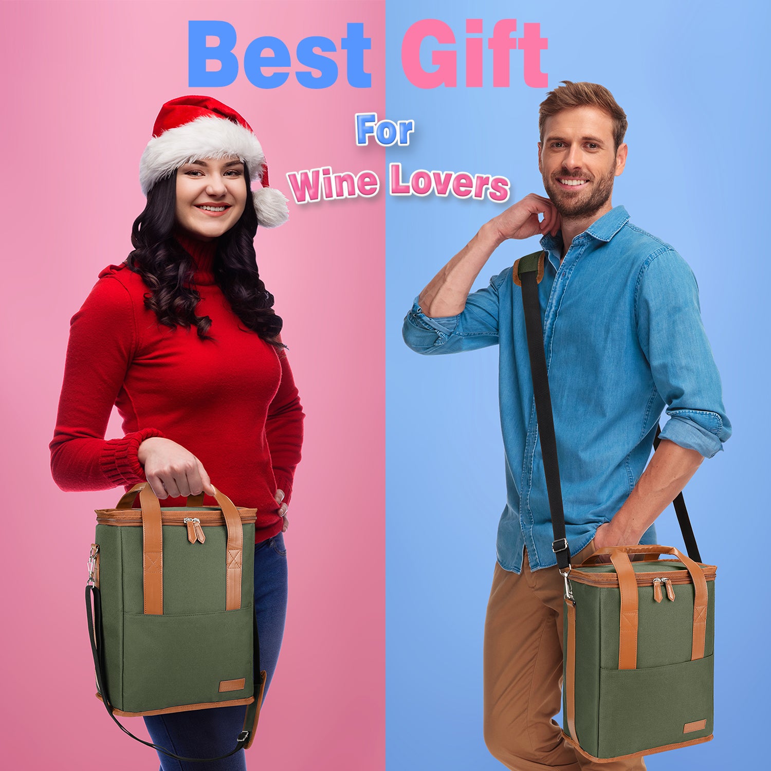 Olive 6 Bottle Wine Bag