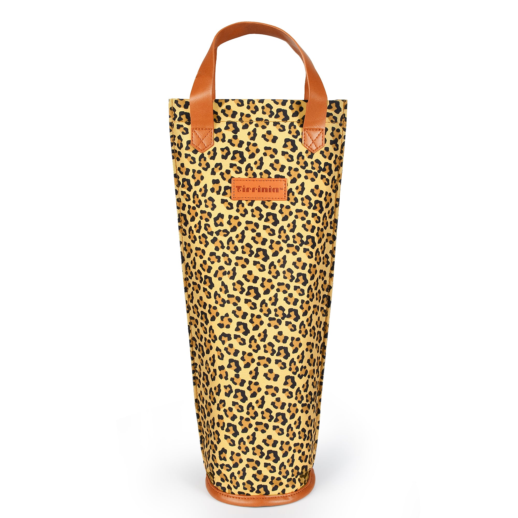 Cheetah Bottle Wine Tote Bag