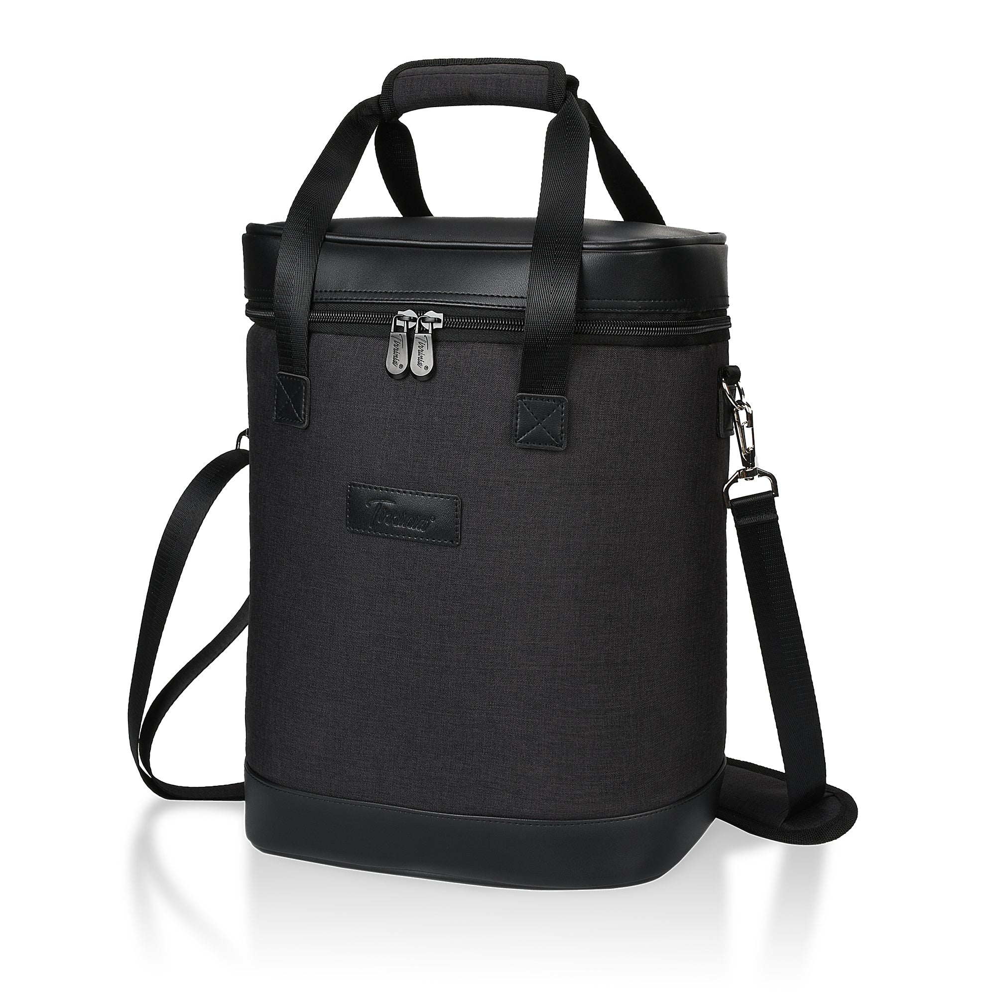 Black 6 Bottle Wine Cooler Carrier
