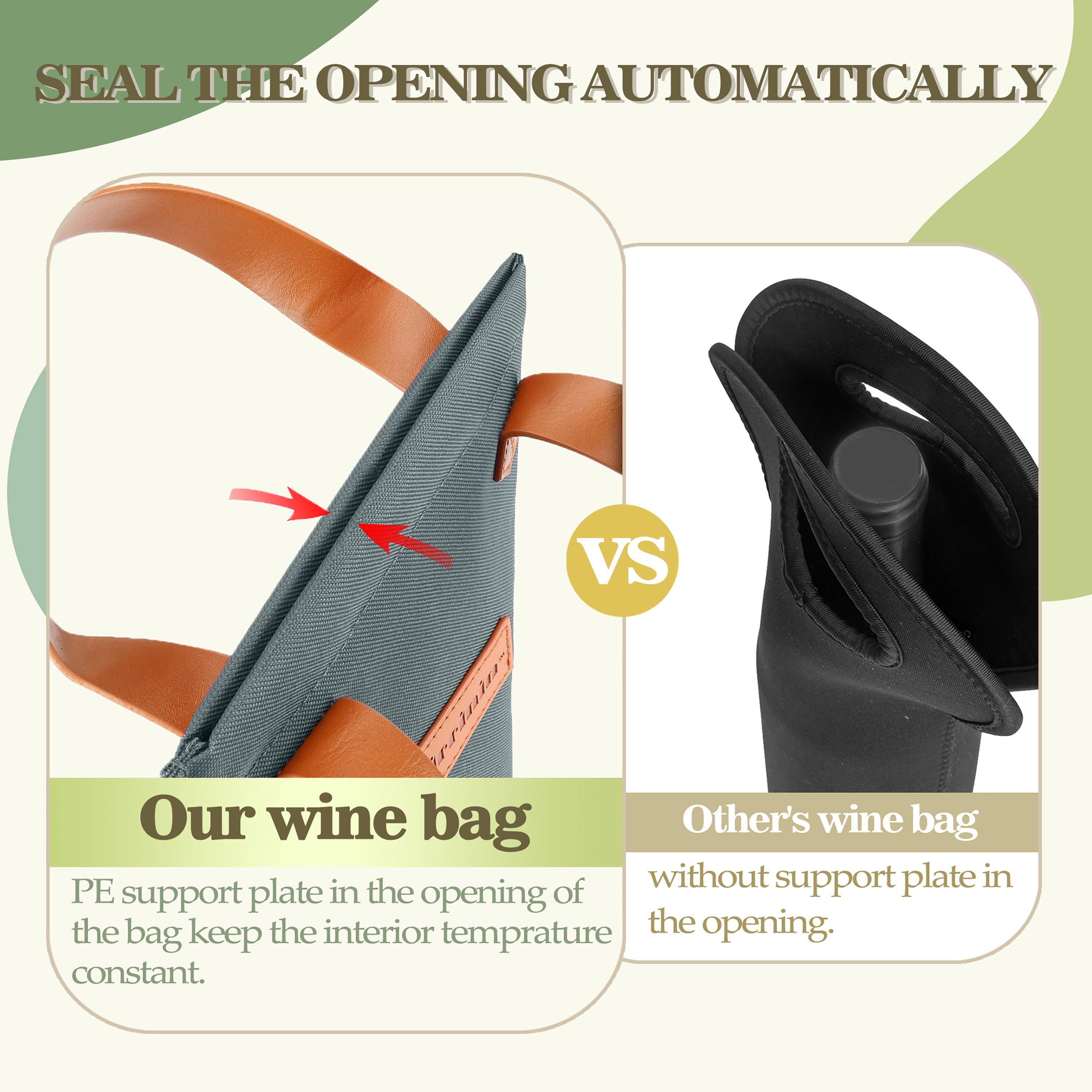 Grey Bottle Wine Tote Bag
