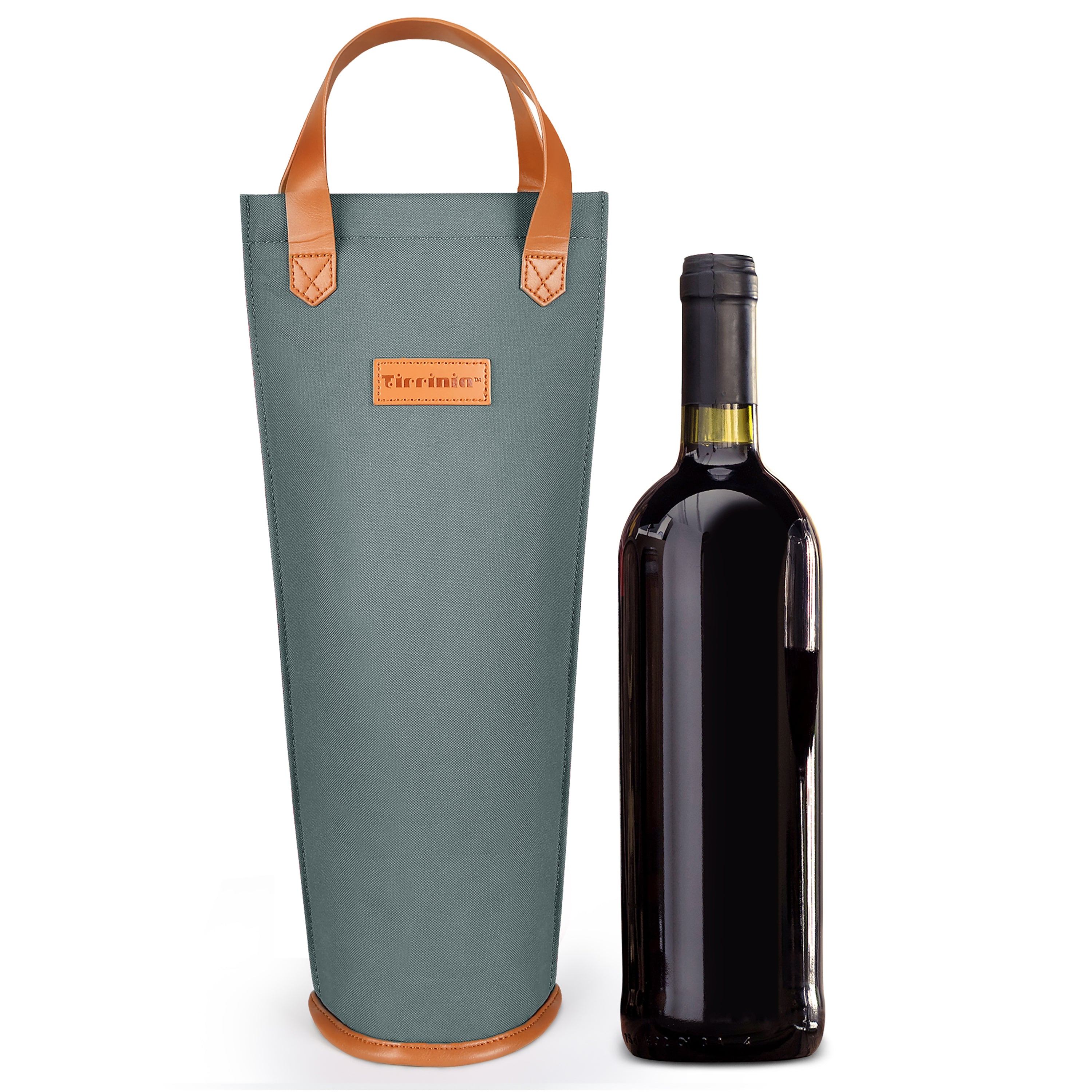 Grey Bottle Wine Tote Bag