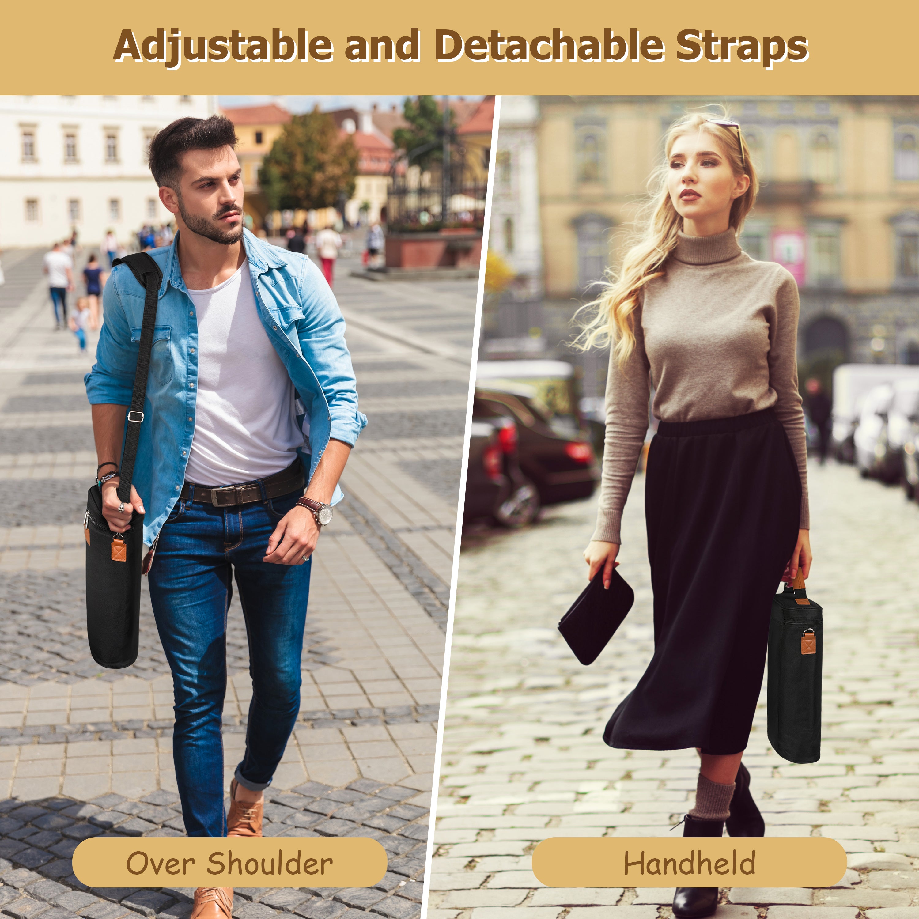 Black 2 Bottle Wine Carrier